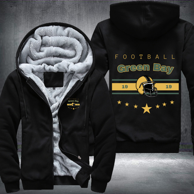 Vintage Football Green Bay 1919 Fleece Hoodies Jacket