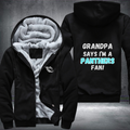 Grandpa Says I'm A Panthers Fan Fleece Hoodies Jacket