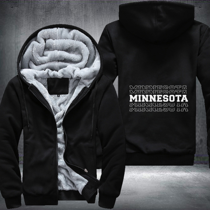 Patriotic USA State Minnesota Fleece Hoodies Jacket