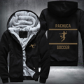 Mexico Soccer Lover Gold Pachuca Fleece Hoodies Jacket