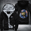 Animal Hiphop Graphic Flog Fleece Hoodies Jacket