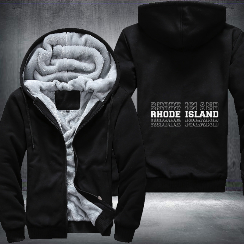 Patriotic USA State Rhode island Fleece Hoodies Jacket