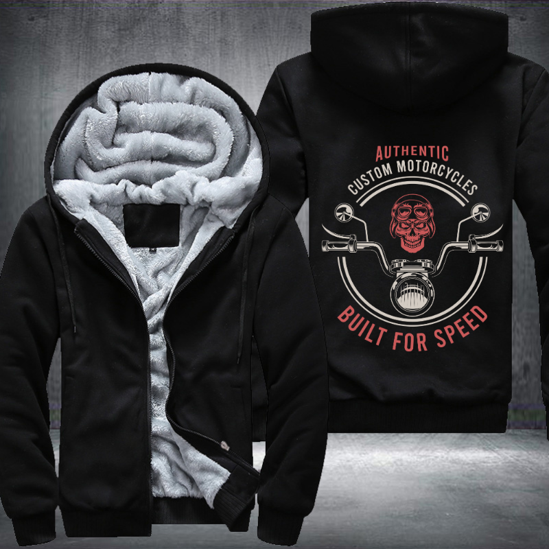 Skull Built for Speed Fleece Hoodies Jacket