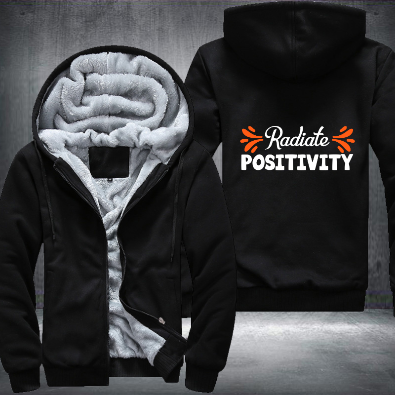 Radiate Positivity Fleece Hoodies Jacket