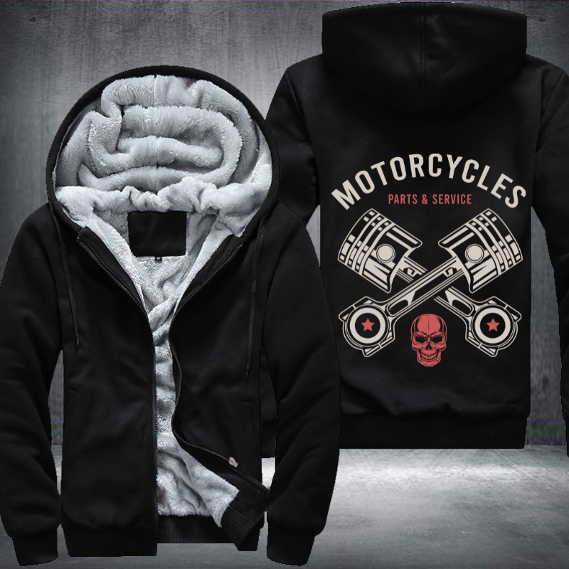 Motorcycle Parts and Service Fleece Hoodies Jacket