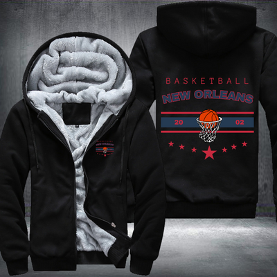 Vintage Basketball NEW ORLEANS 2002 Fleece Hoodies Jacket