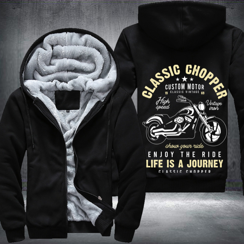 Classic Chopper Custom Motor Fleece Hoodies Jacket