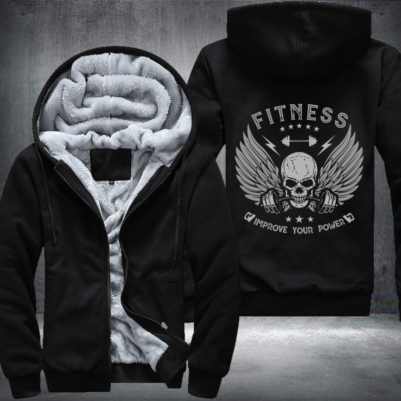Fitness Improve Your Power Fleece Hoodies Jacket