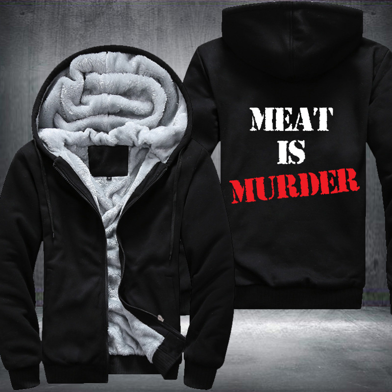 Meat Is Murder Fleece Hoodies Jacket