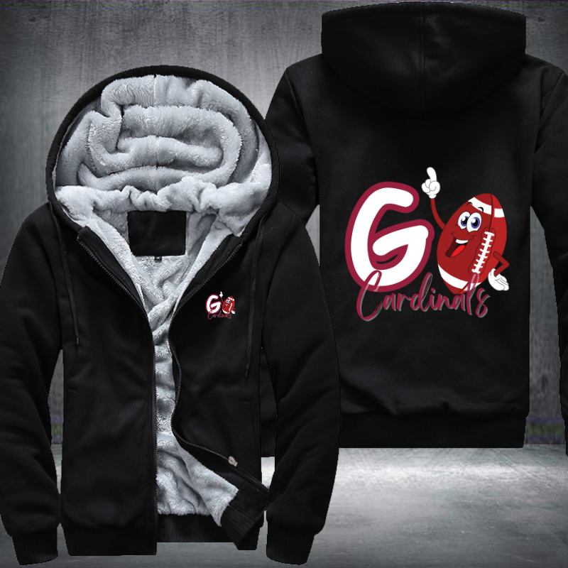 Go Cardinals Fleece Hoodies Jacket