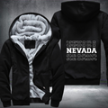 Patriotic USA State Nevada Fleece Hoodies Jacket