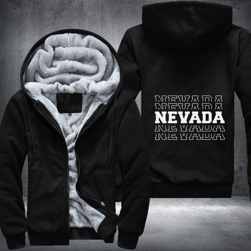 Patriotic USA State Nevada Fleece Hoodies Jacket