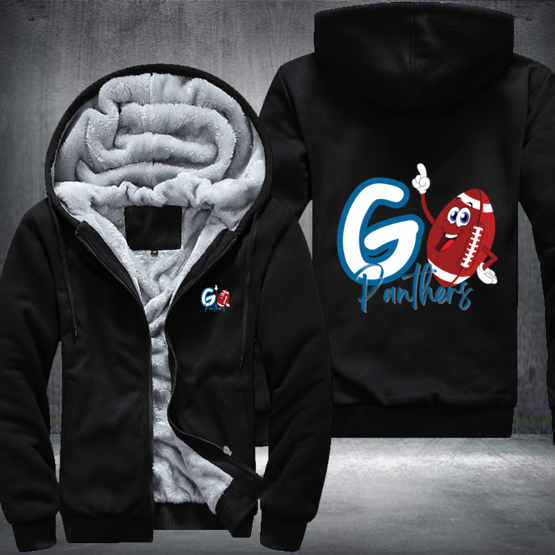 Go Panthers Fleece Hoodies Jacket