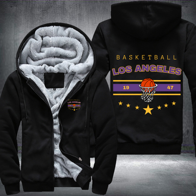 Vintage Basketball LOS ANGELES 1947 Fleece Hoodies Jacket