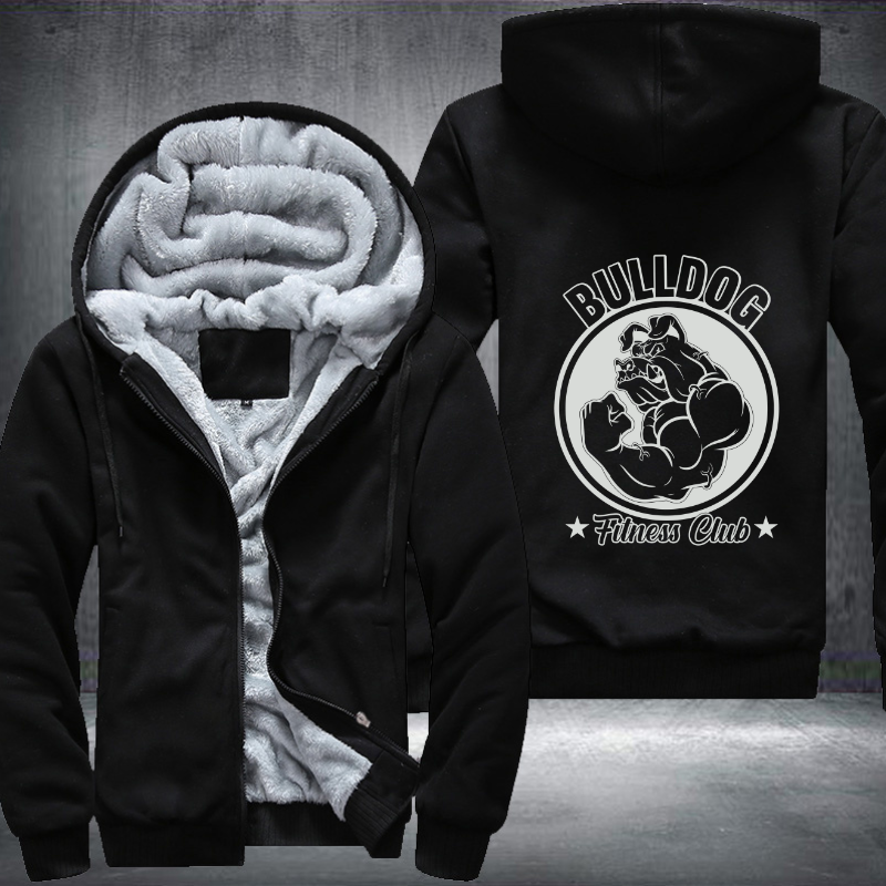 Bulldog Fitness Club Fleece Hoodies Jacket