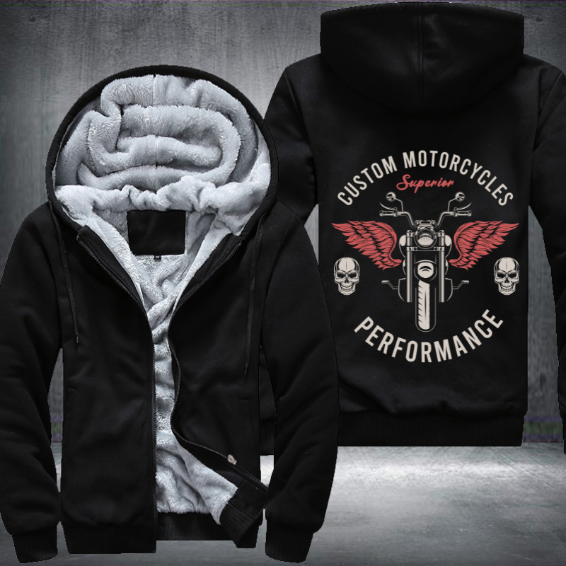 Custom Motorcycle Superior Fleece Hoodies Jacket