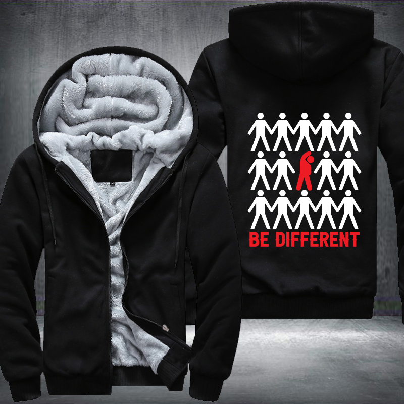Be Different Fleece Hoodies Jacket