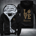 Football Gold Love Broncos Fleece Hoodies Jacket