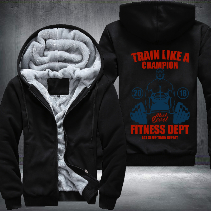 Train Like A Champion Fleece Hoodies Jacket