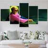 Sacred Heart of Jesus 5 Panels Painting Canvas Wall Decoration