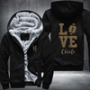 Football Gold Love Chiefs Fleece Hoodies Jacket