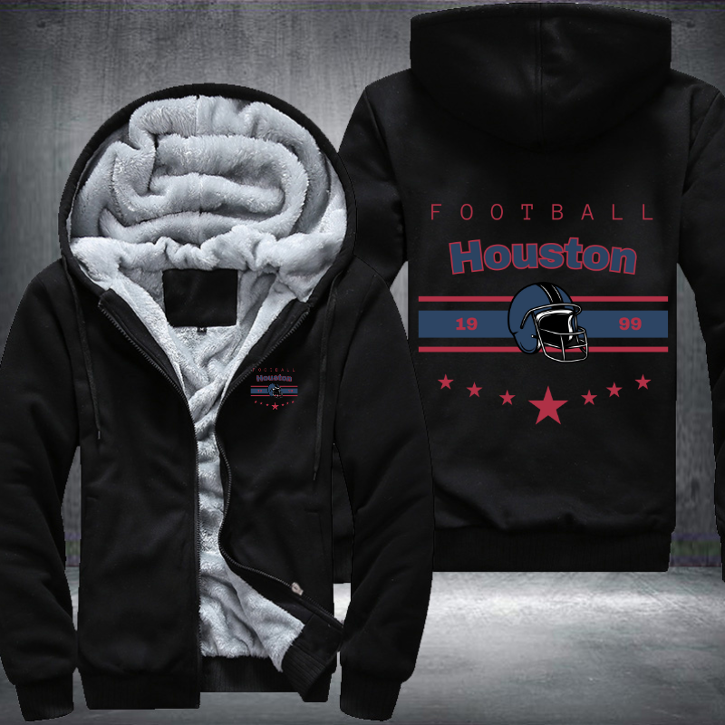 Vintage Football Houston 1999 Fleece Hoodies Jacket
