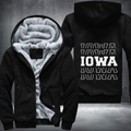 Patriotic USA State Iowa Fleece Hoodies Jacket