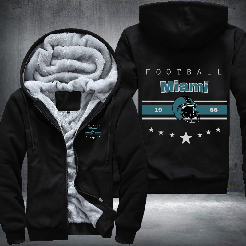 Vintage Football Miami 1966 Fleece Hoodies Jacket