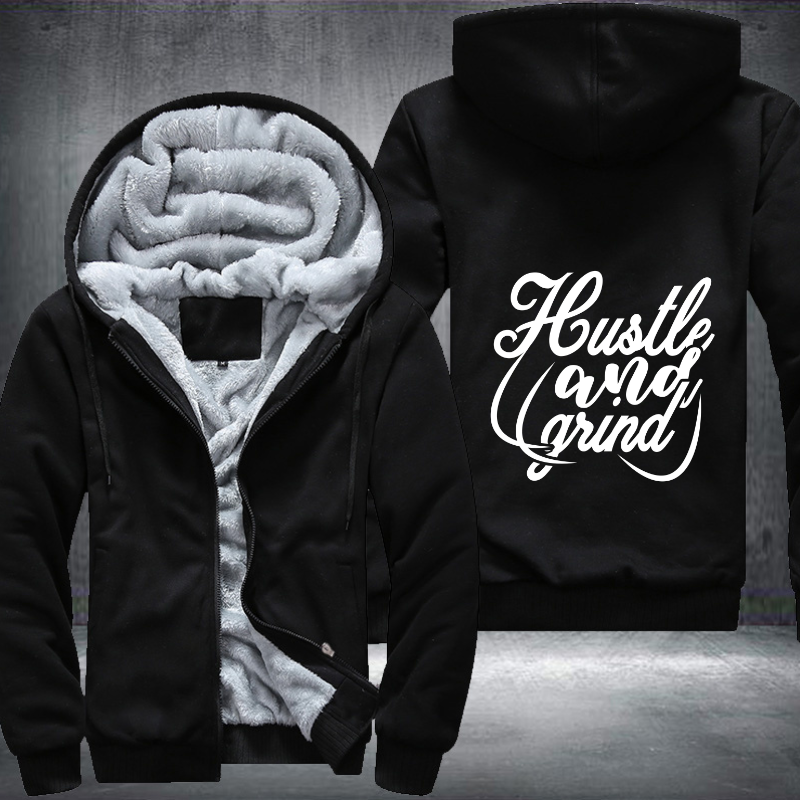 Hustle And Grind Fleece Hoodies Jacket