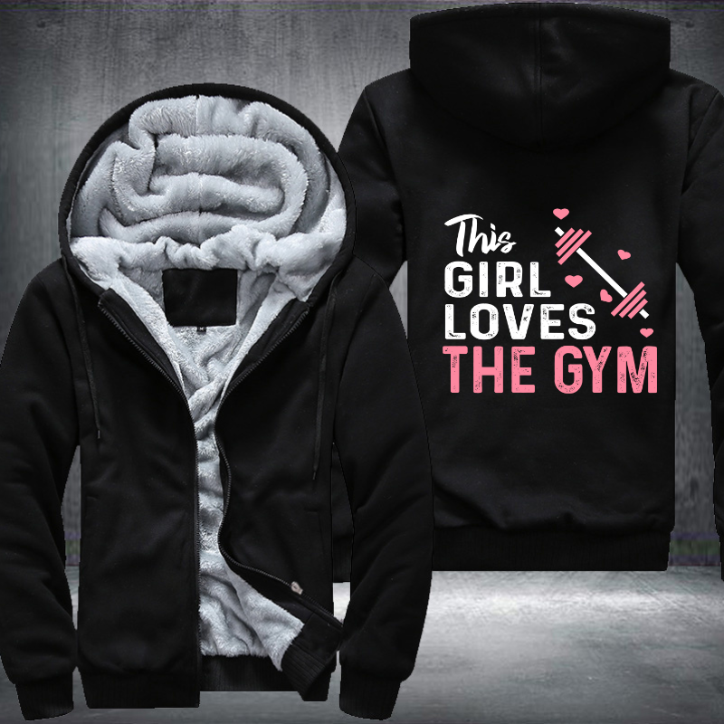 This Girl Loves The GYM Fleece Hoodies Jacket