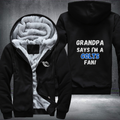 Grandpa Says I'm A Colts Fan Fleece Hoodies Jacket