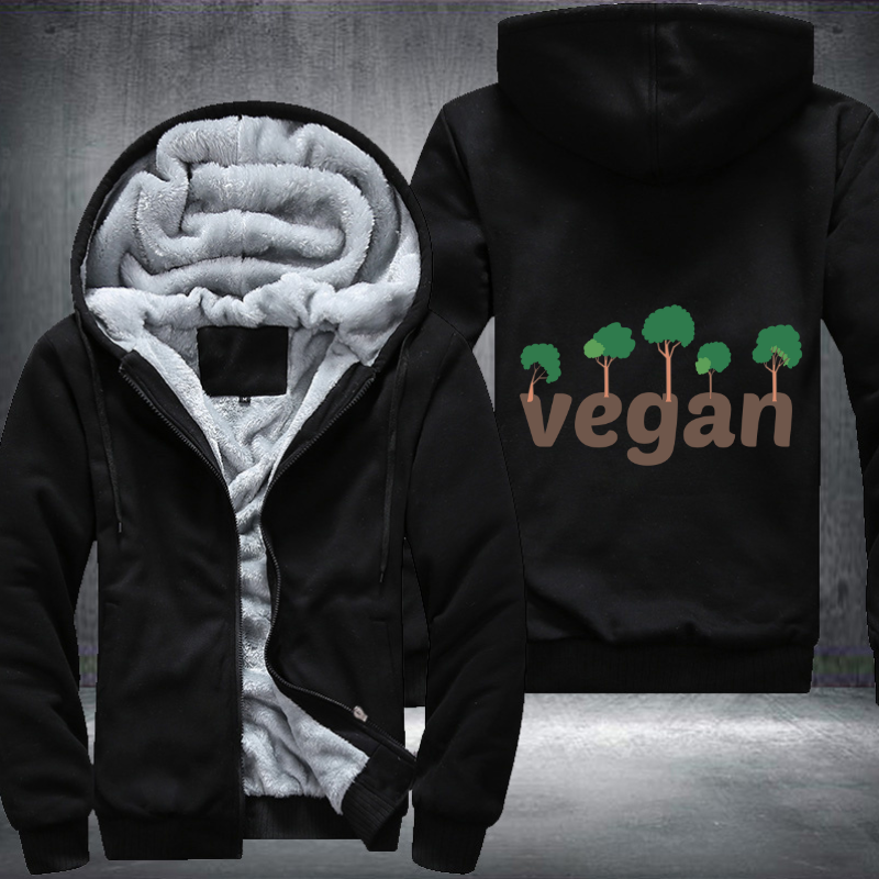 Vegan Fleece Hoodies Jacket