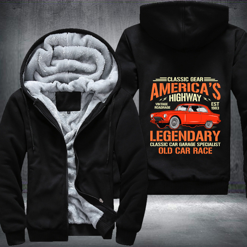 Classic gear Americas Highway Legendary Fleece Hoodies Jacket