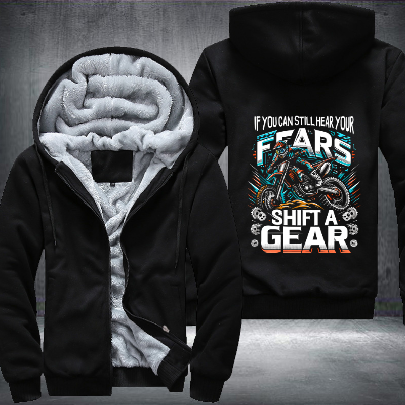 Ride Like A Girl Design Fleece Hoodies Jacket