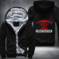 Proud Volunteer Firefighter Fleece Hoodies Jacket