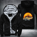 Rev up your engines and hit the road in style with this sleek car Fleece Hoodies Jacket