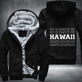 Patriotic USA State Hawaii Fleece Hoodies Jacket