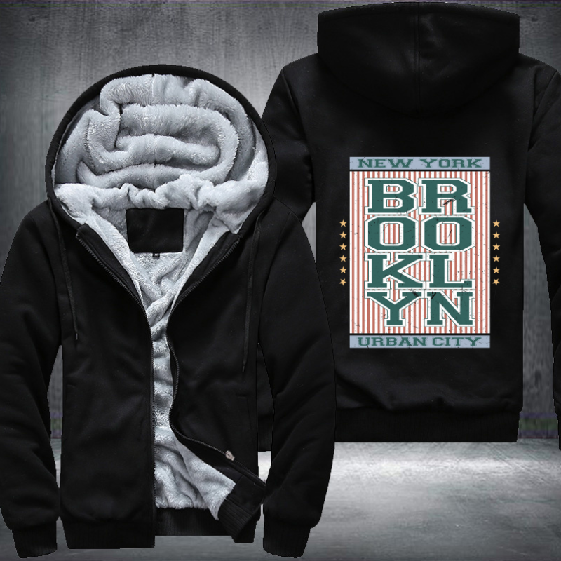 Brooklyn Urban City Fleece Hoodies Jacket