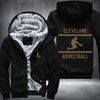Basketball Lover City CLEVELAND Fleece Hoodies Jacket