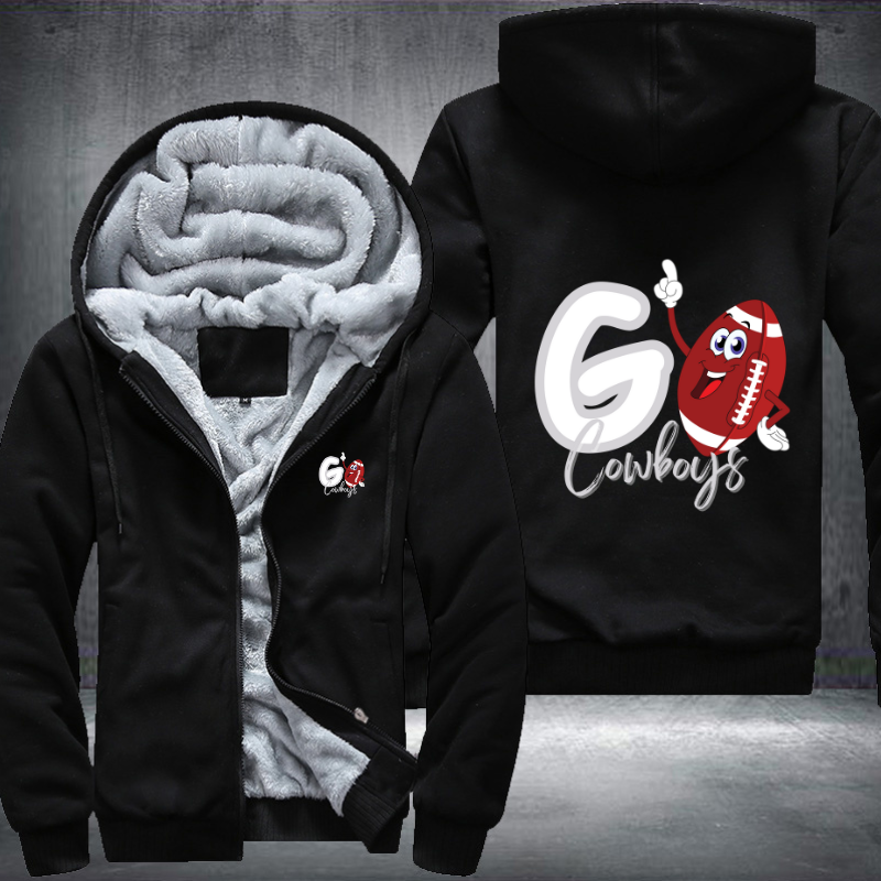 Go Cowboys Fleece Hoodies Jacket