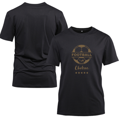 Go Soccer Chelsea Cotton Black Short Sleeve T-Shirt
