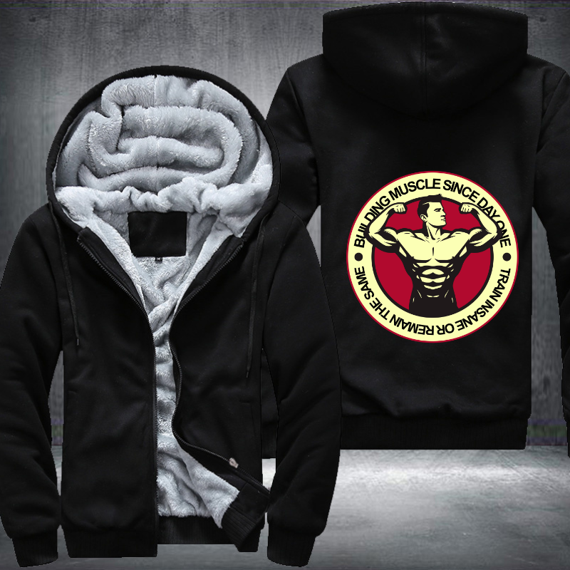 Bull Ding Muscle Since Day One Fleece Hoodies Jacket