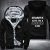 Grandpa Says I'm A Steelers Fan Fleece Hoodies Jacket