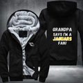 Grandpa Says I'm A Jaguars Fan Fleece Hoodies Jacket