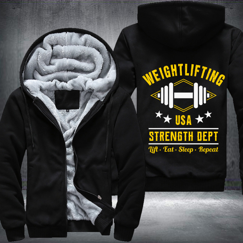 Weightlifting USA Strength Dept Fleece Hoodies Jacket
