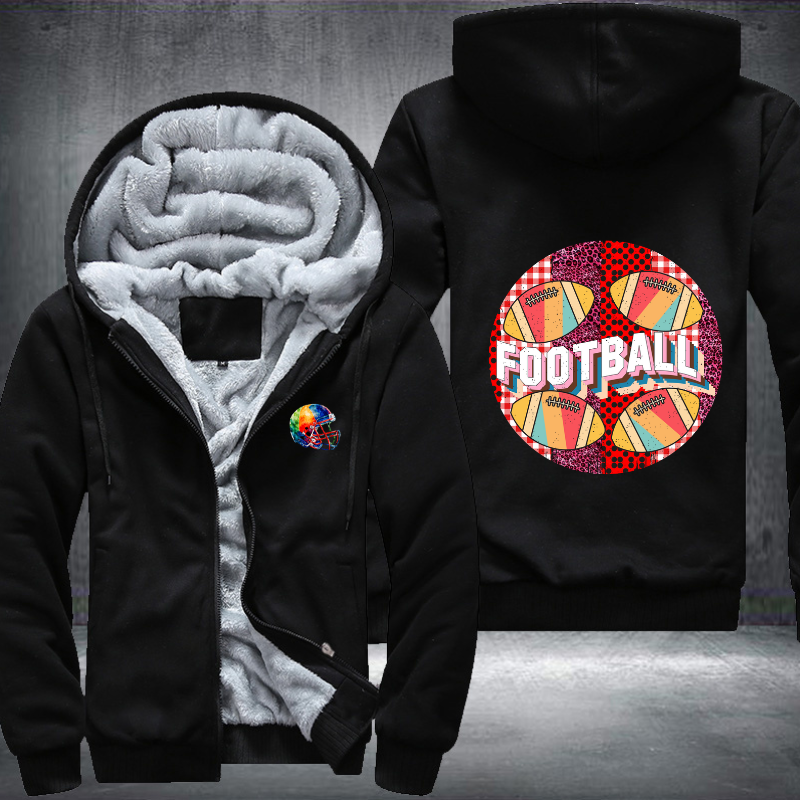 Football Party Fleece Hoodies Jacket
