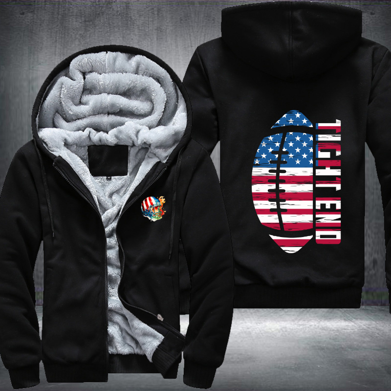 Tight end Fleece Hoodies Jacket