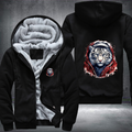 Animal Hiphop Graphic Funny White Tiger Fleece Hoodies Jacket