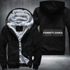 Patriotic USA State Pennsylvania Fleece Hoodies Jacket