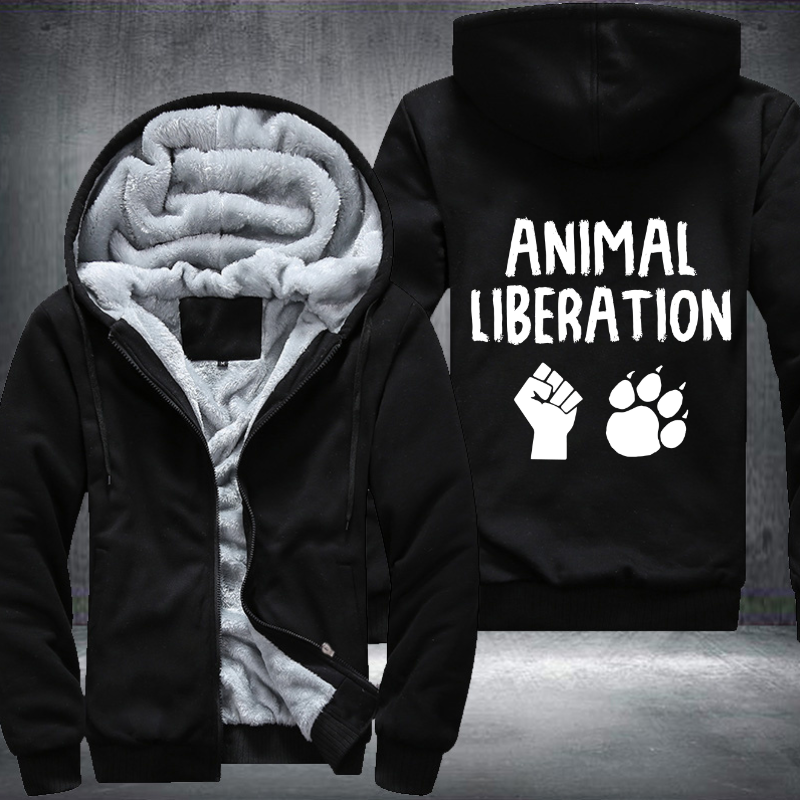 Animal Liberation Fleece Hoodies Jacket